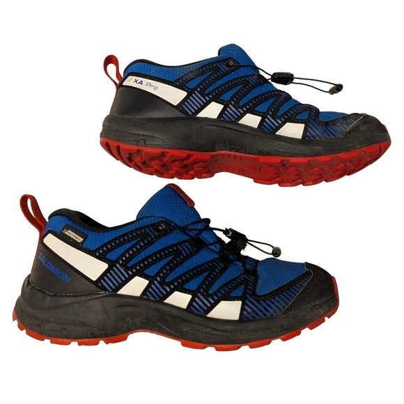 Salomon Men's XA Pro V8 CSWP Trail Running Shoes Contagrip Lapis Blue Size 3 - Picture 6 of 9